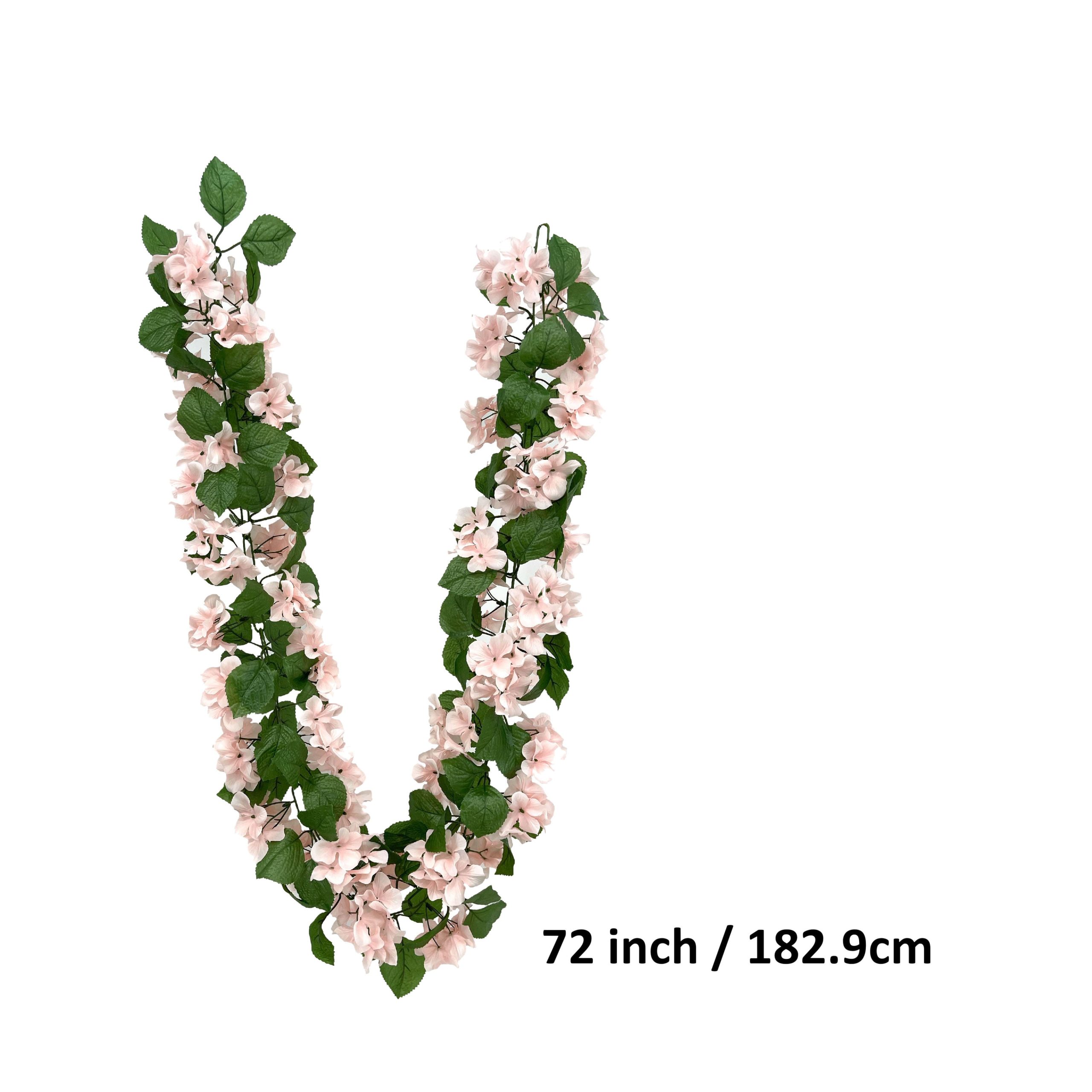 6ft. Pink Hydrangea Chain Garland by Ashland® - Image 3