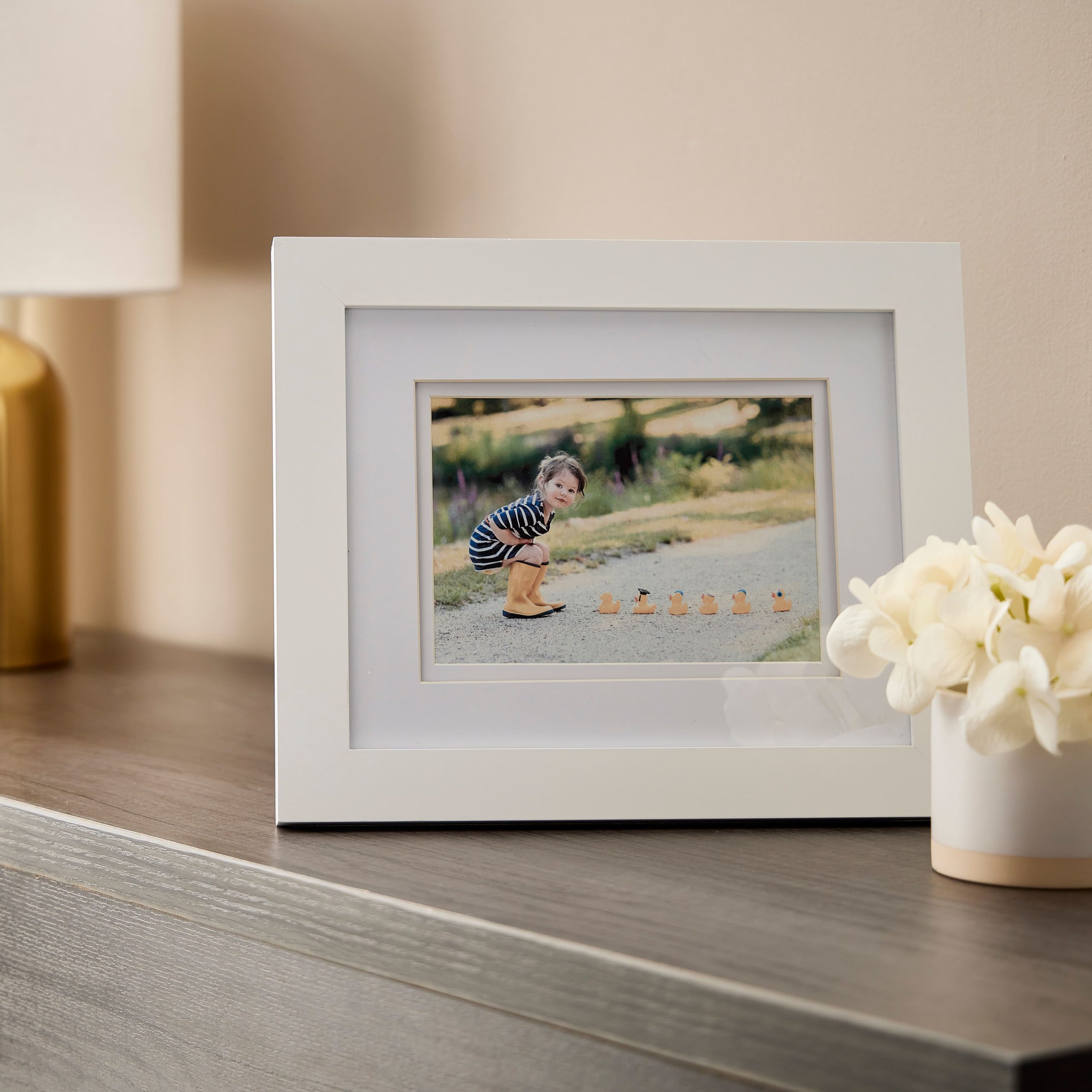 Gallery White Frame with Double Mat by Studio Décor® - Image 2