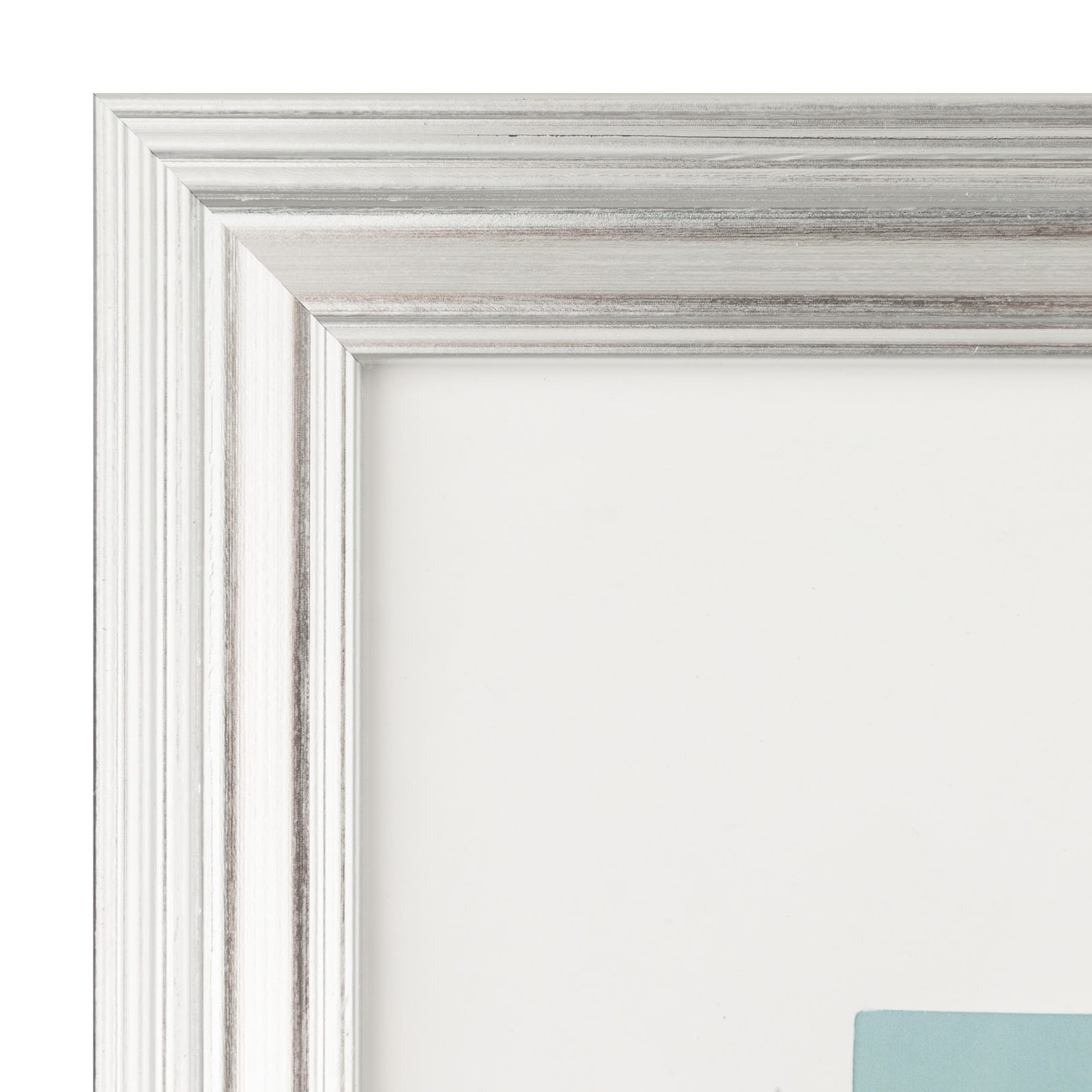 Aspect 8" x 10" Silver Narrow Frame with Mat by Studio Décor® - Image 2