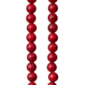 Red Quartz Round Beads, 6mm by Bead Landing™