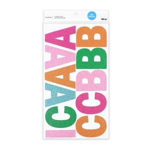 Multicolor Glitter Alphabet Stickers by Recollections™
