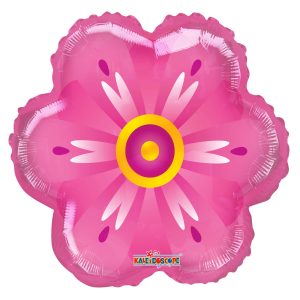 17" Pink Flower Foil Balloon