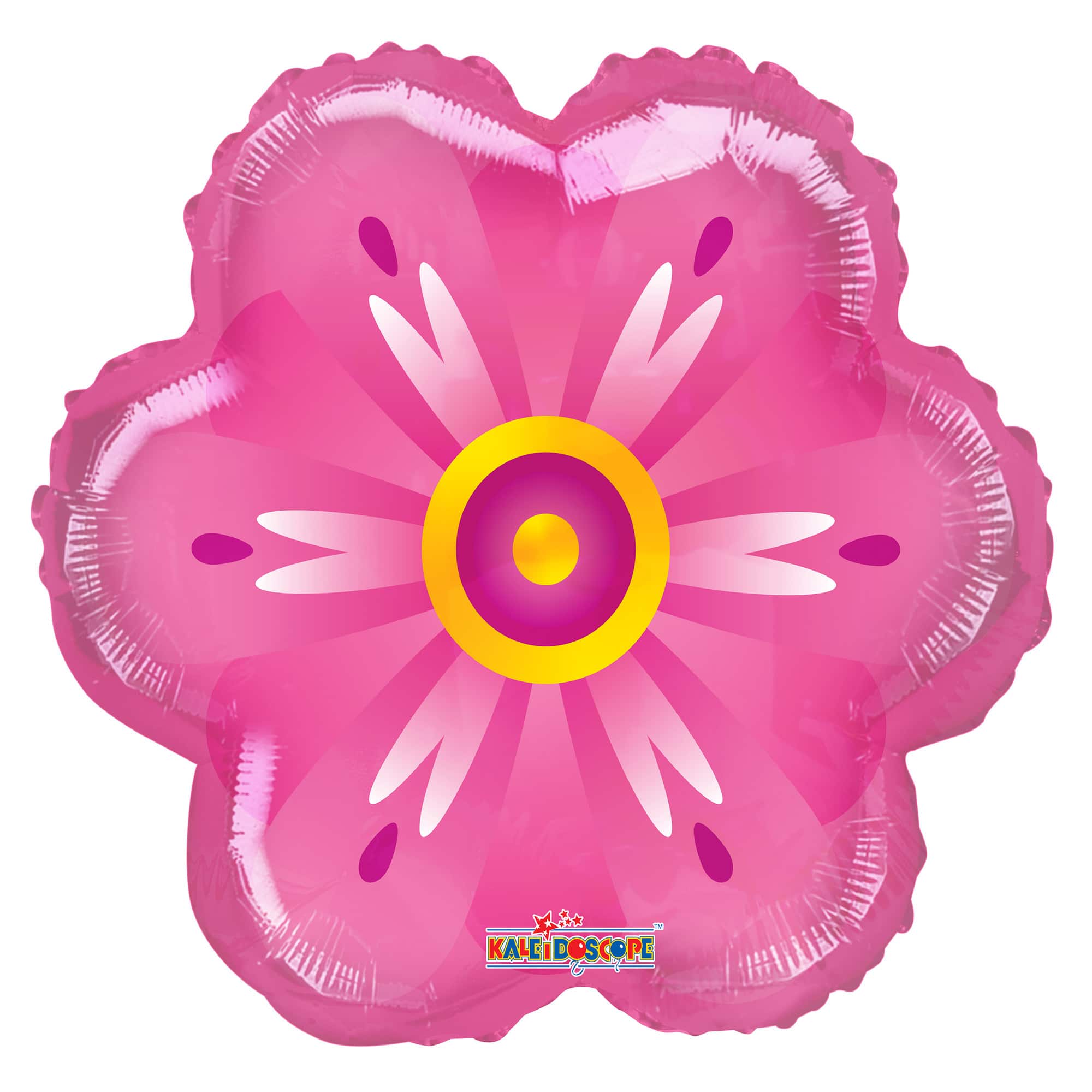 17" Pink Flower Foil Balloon