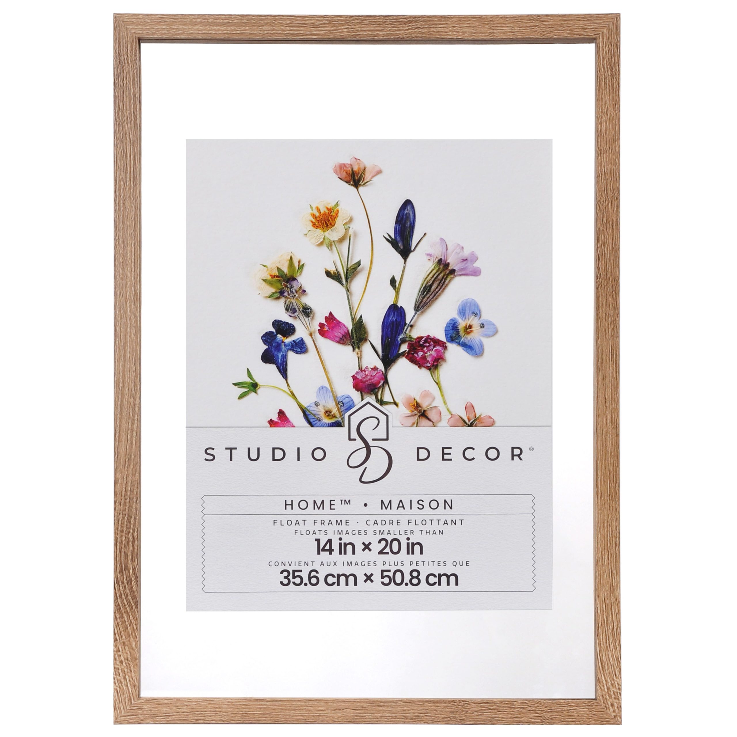 Home™ 14" x 20" Brown Float Frame by Studio Décor®