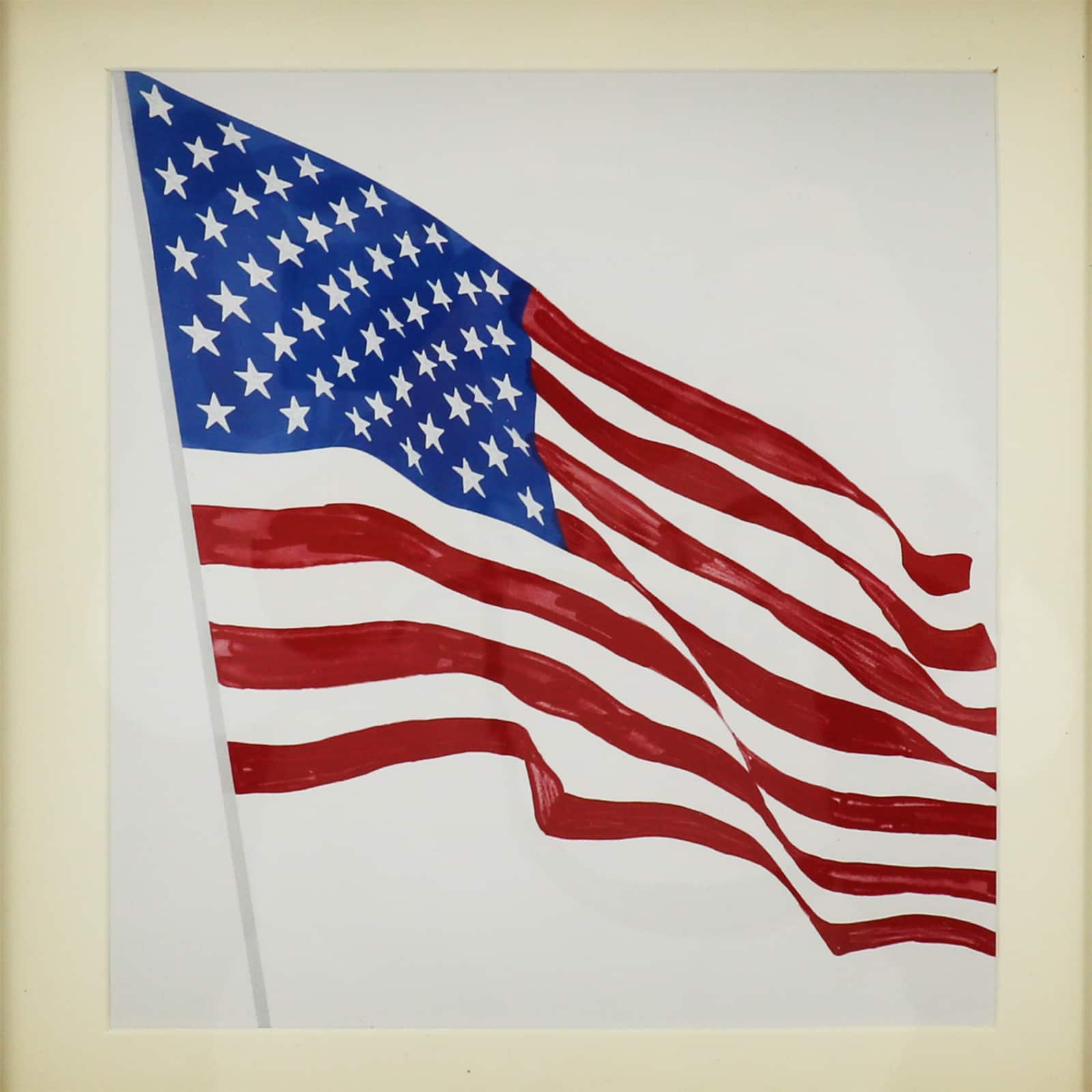 Red, White & Blue 9.75" US Flag Framed Tabletop Décor by Celebrate It™ - Image 2