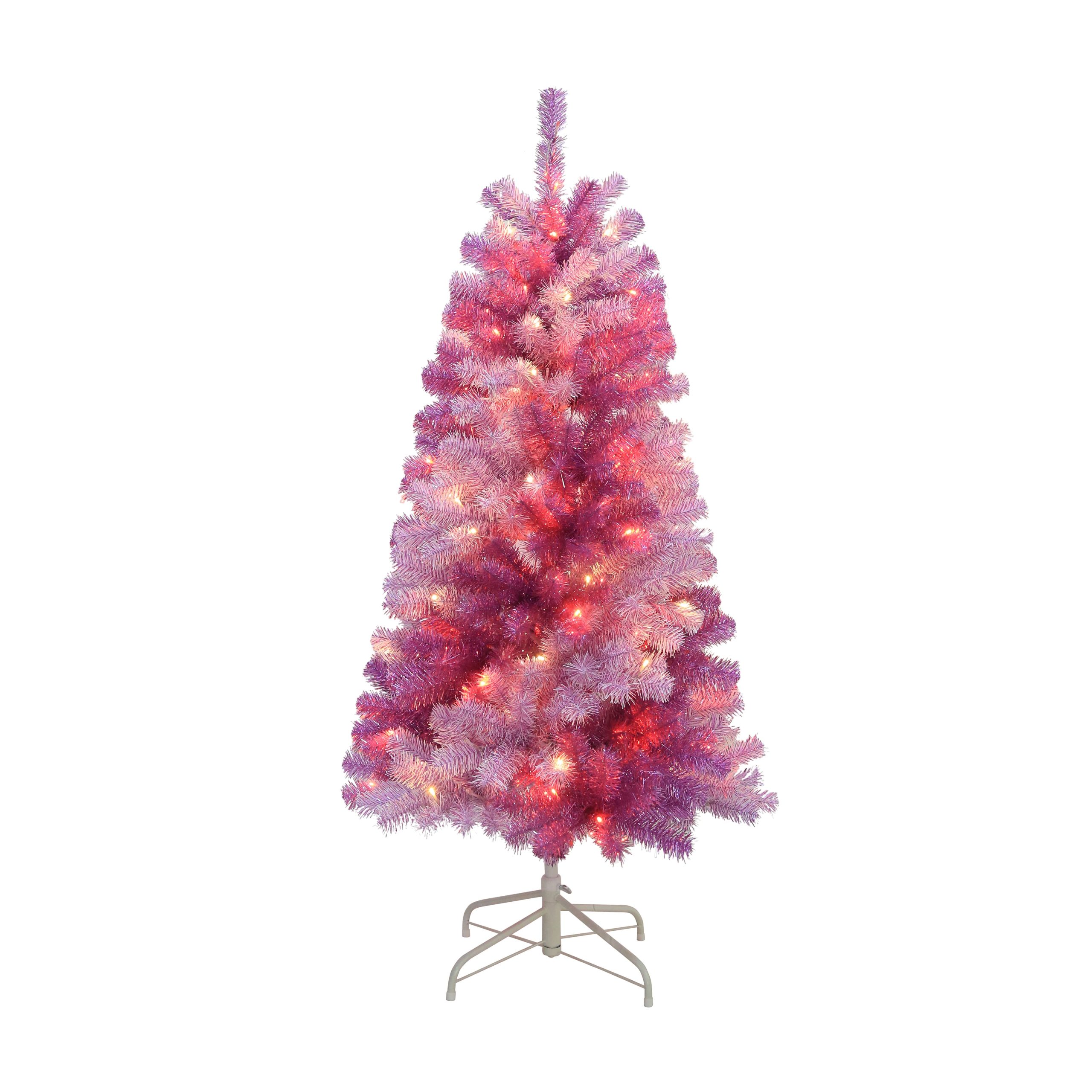 5ft. Pre-Lit Peppermint Pine Artificial Christmas Tree, Warm White LED Lights by Ashland® - Image 3
