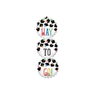 SuperShape® XL® 38" Way to Go Grad Foil Balloon