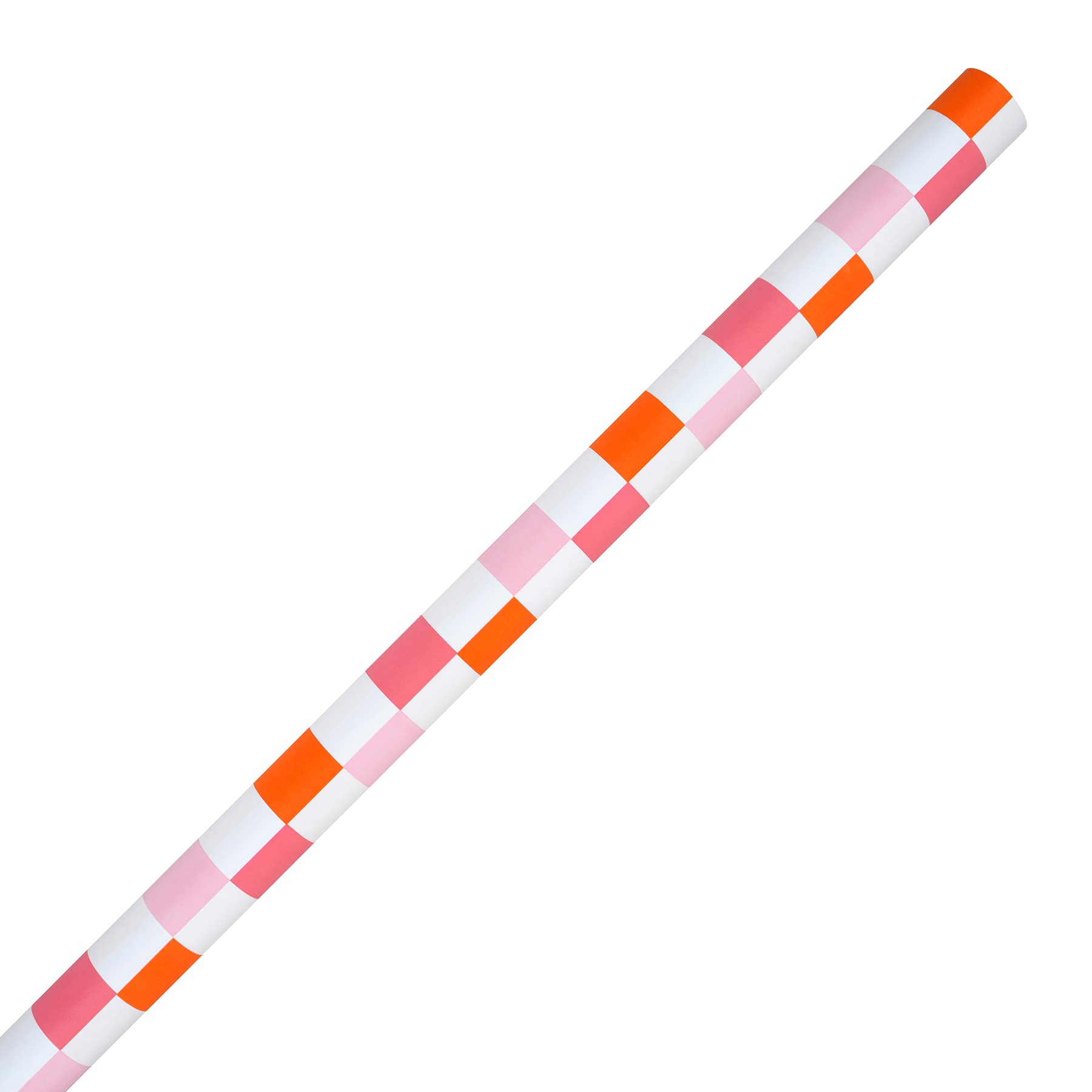 Class Rules! 48" x 12ft. Pink & Orange Checker Bulletin Board Paper by B2C™