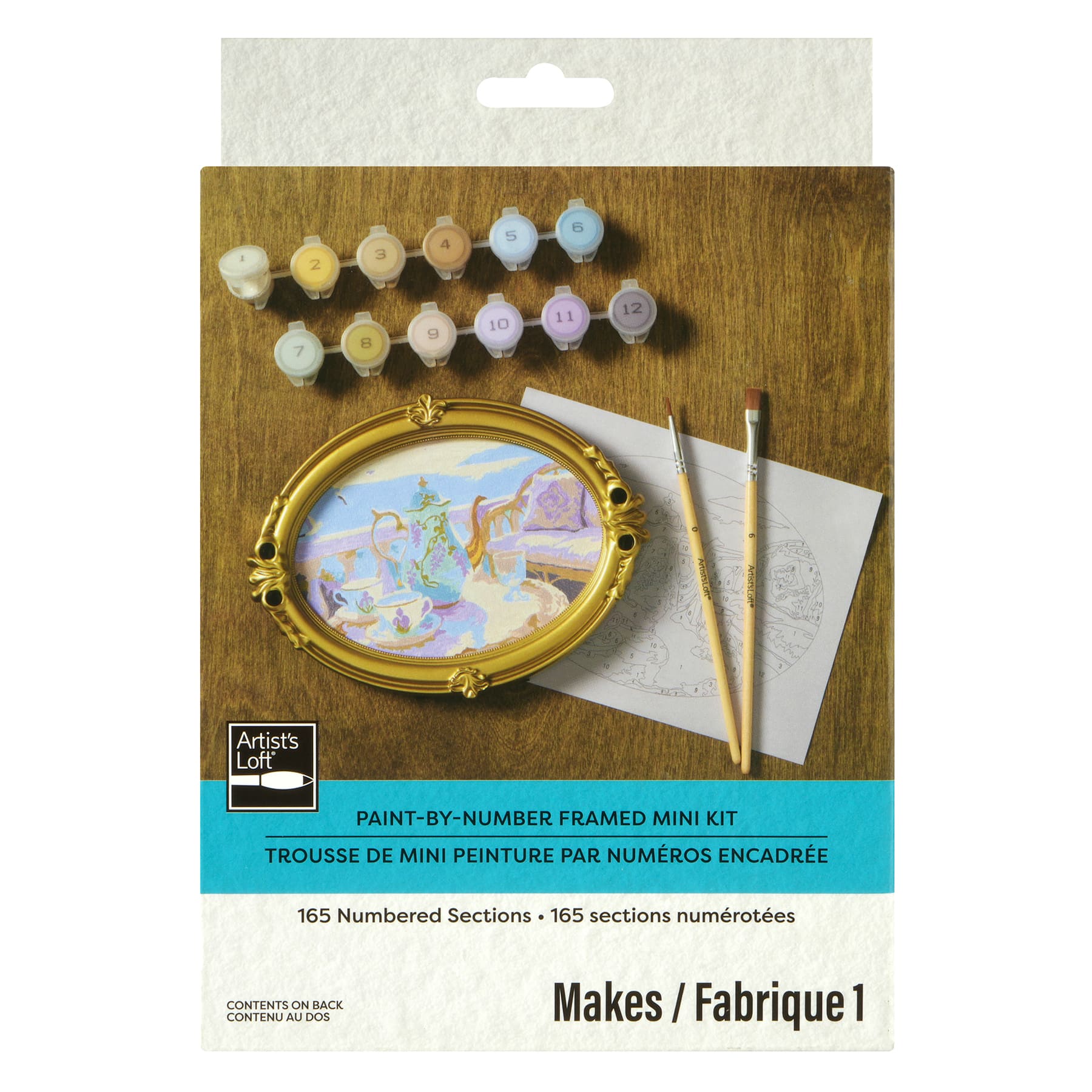 Coquette Tea Paint-by-Number Framed Mini Kit by Artist's Loft®