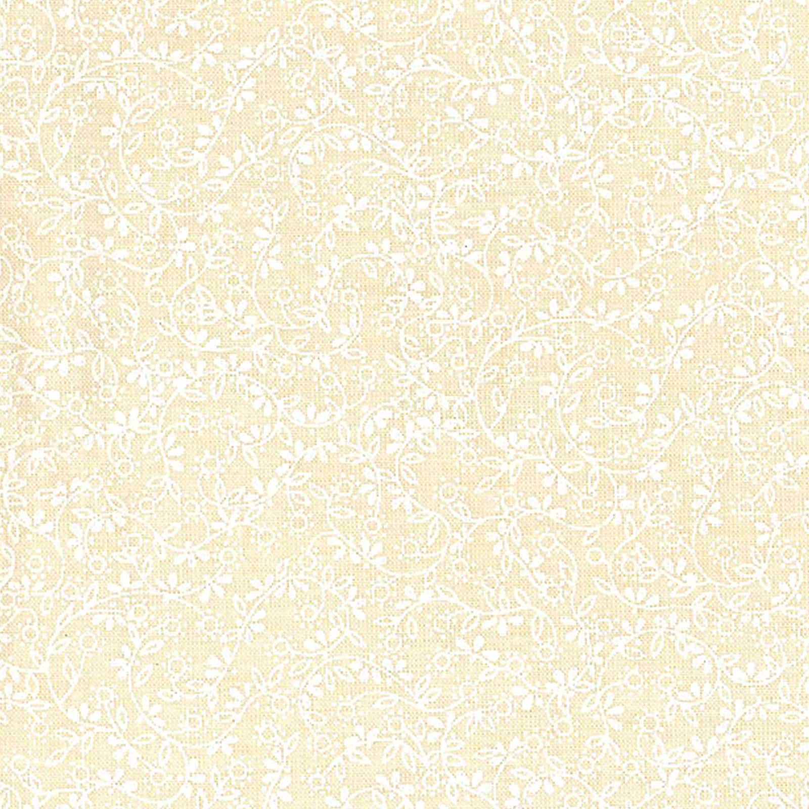 Fabric Traditions Tan Ditsy Floral Cotton Fabric