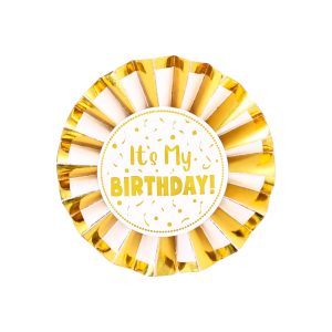 2.75" Gold It's My Birthday Badge by Celebrate It™
