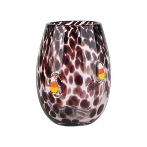 16oz. Confetti Candy Corn Icon Stemless Wine Glass by Celebrate It™