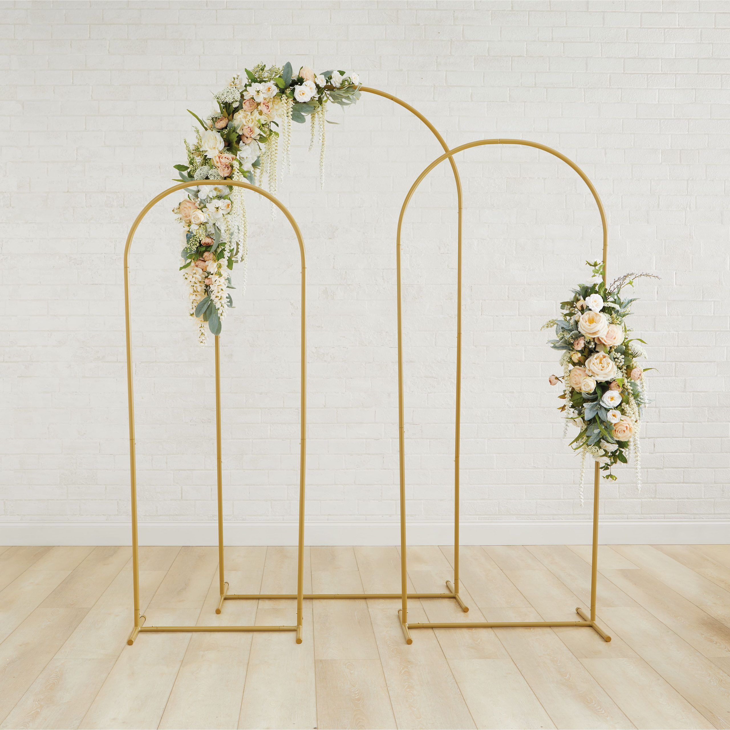 Gold Metal Backdrop Arch Set by Celebrate It™ - Image 2