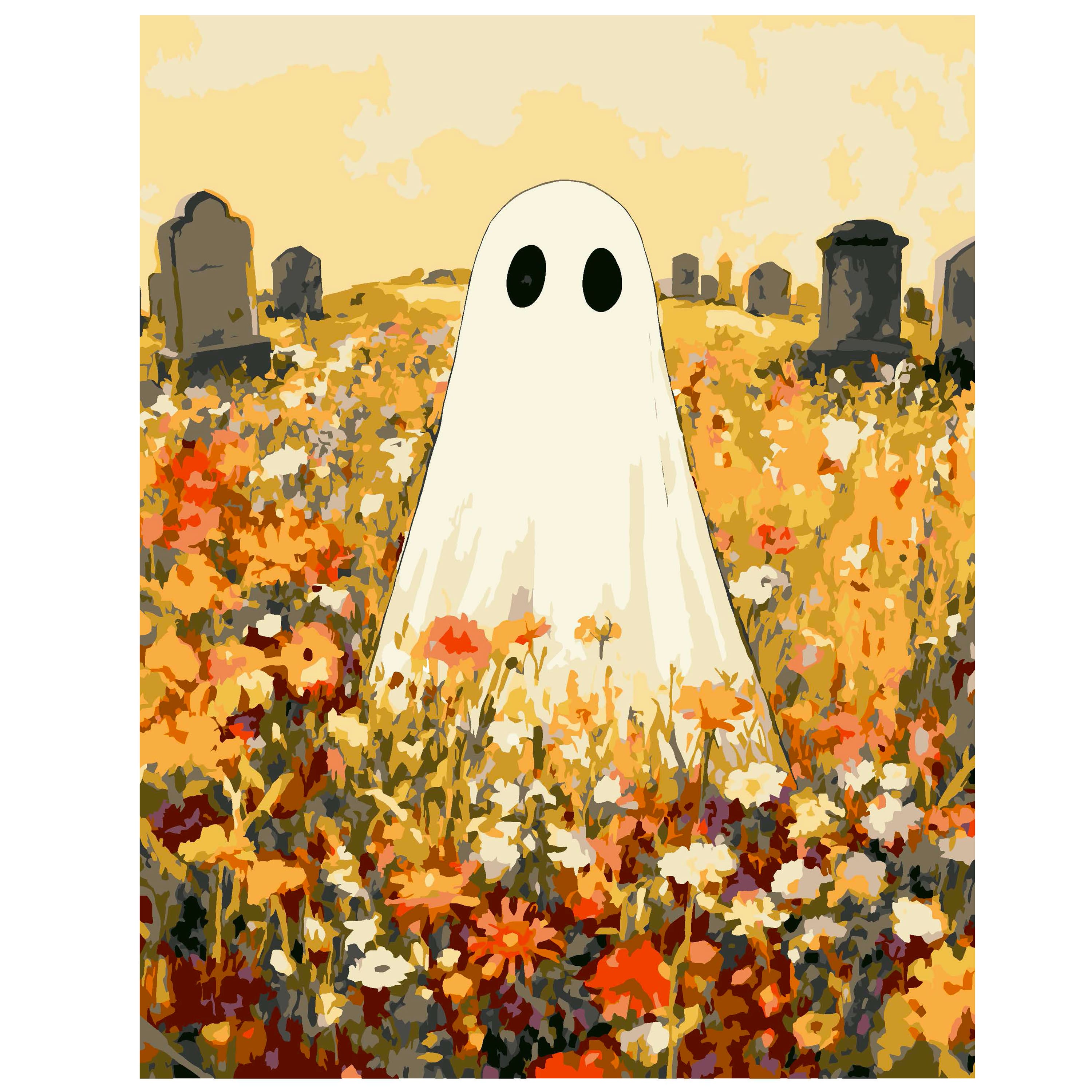 11" x 14" Ghost in a Meadow Paint-by-Number Kit by Artist's Loft®