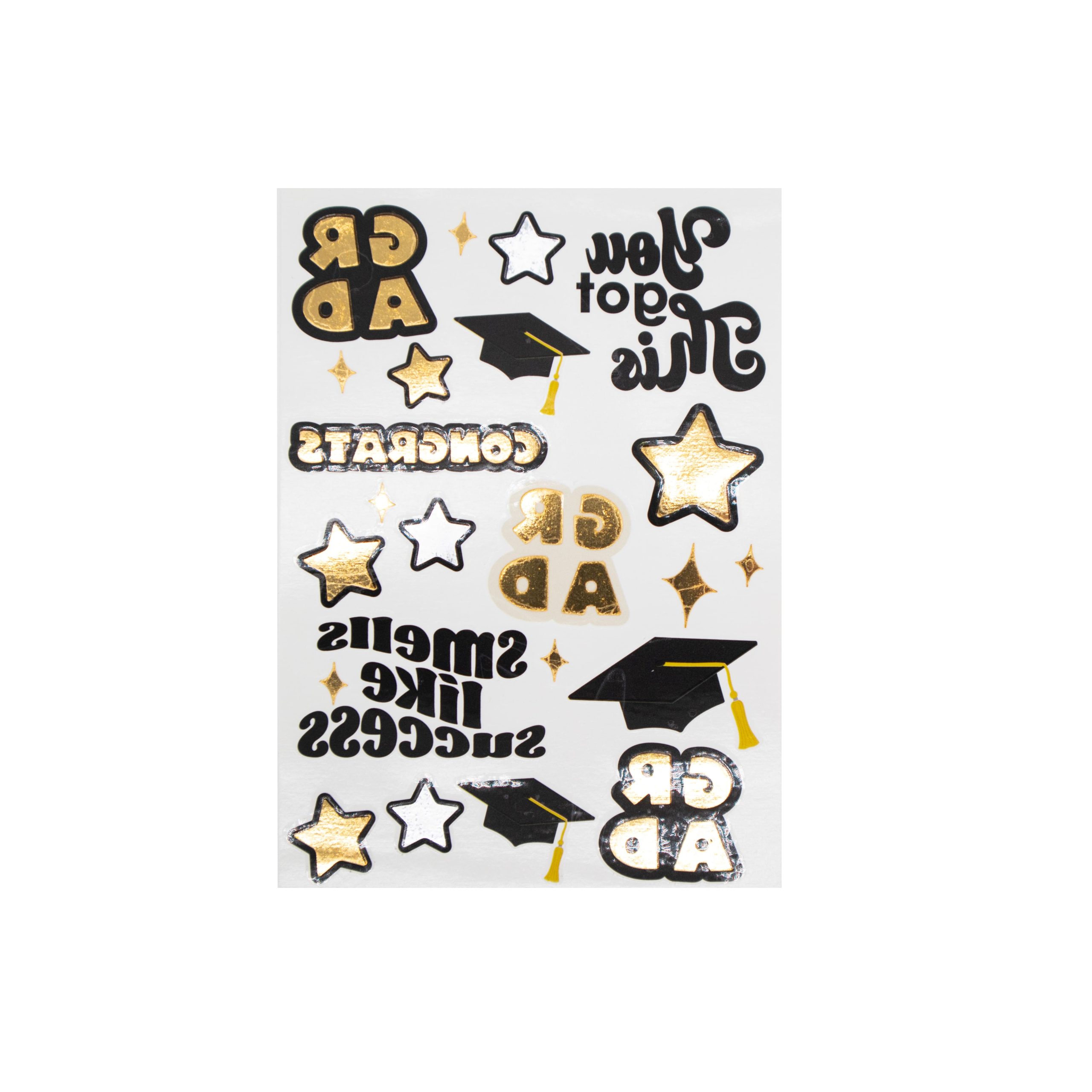 Graduation Temporary Tattoos, 23ct. - Image 2