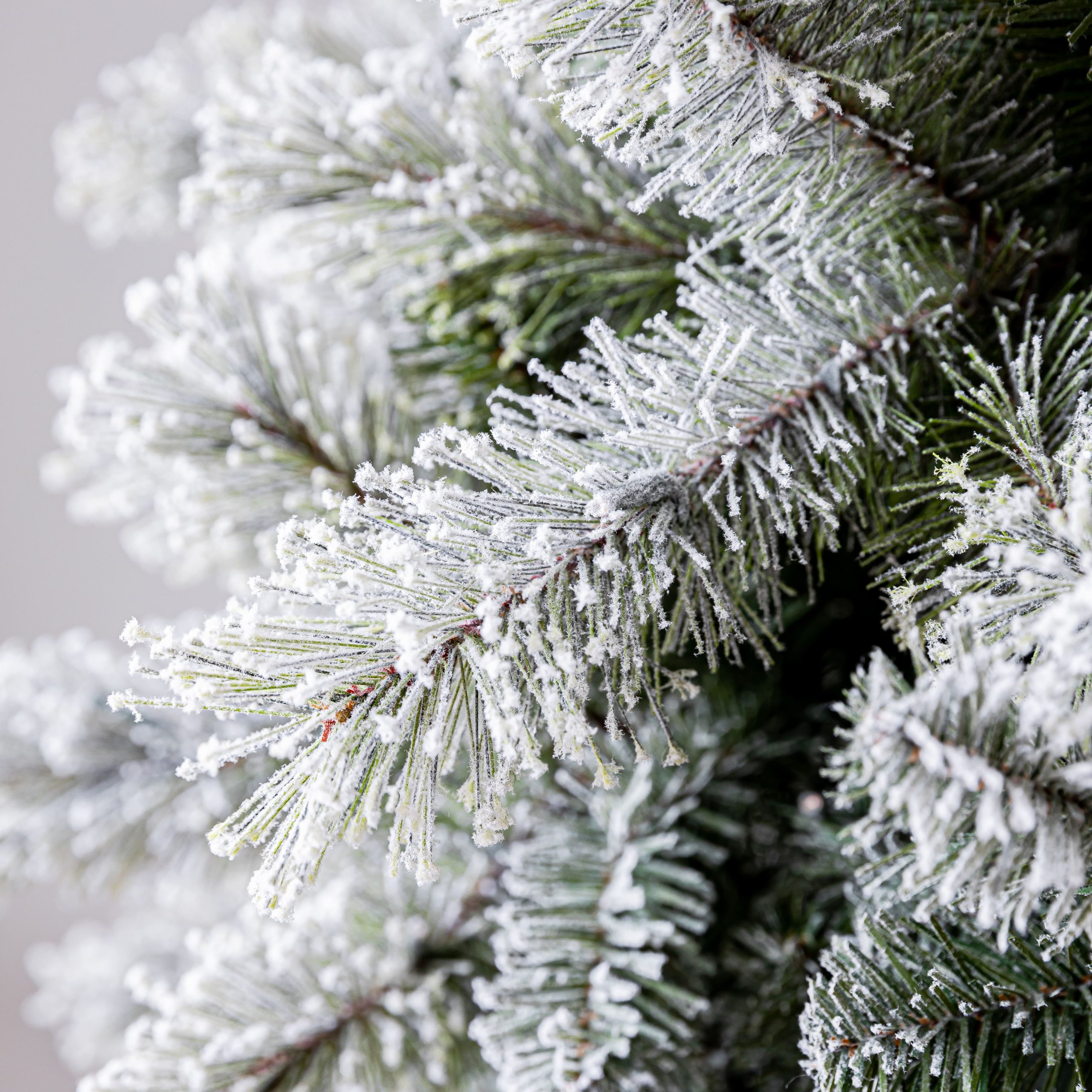 7.5ft. Pre-Lit Montreal Flocked Artifical Christmas Tree, LumaDazzle™ Color Changing Twinkle LED Lights by Ashland® - Image 4