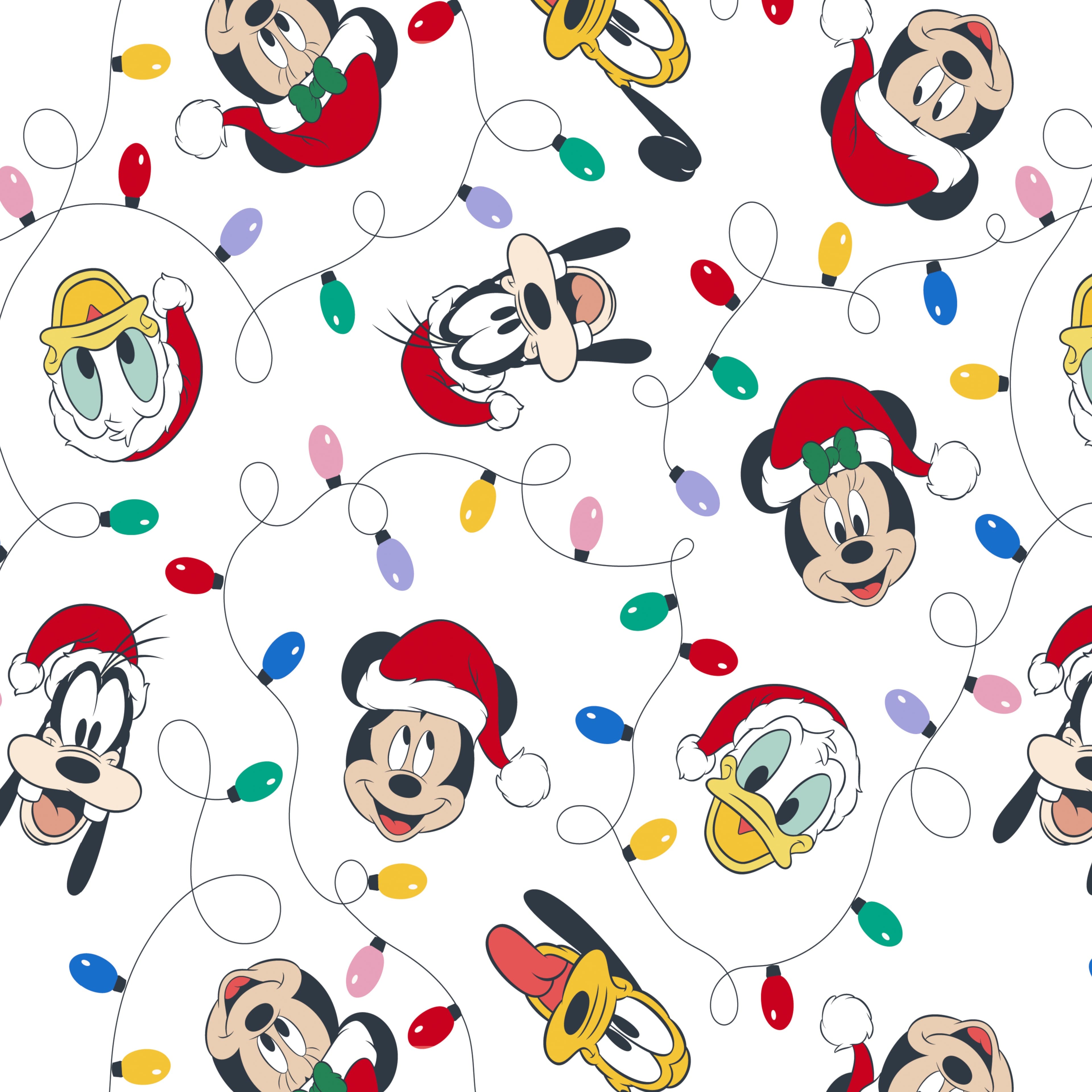 Disney® Mickey & Friends Christmas Lights Cotton Fabric