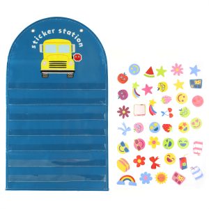 Class Rules! 24" x 14" Blue Sticker Station by B2C™