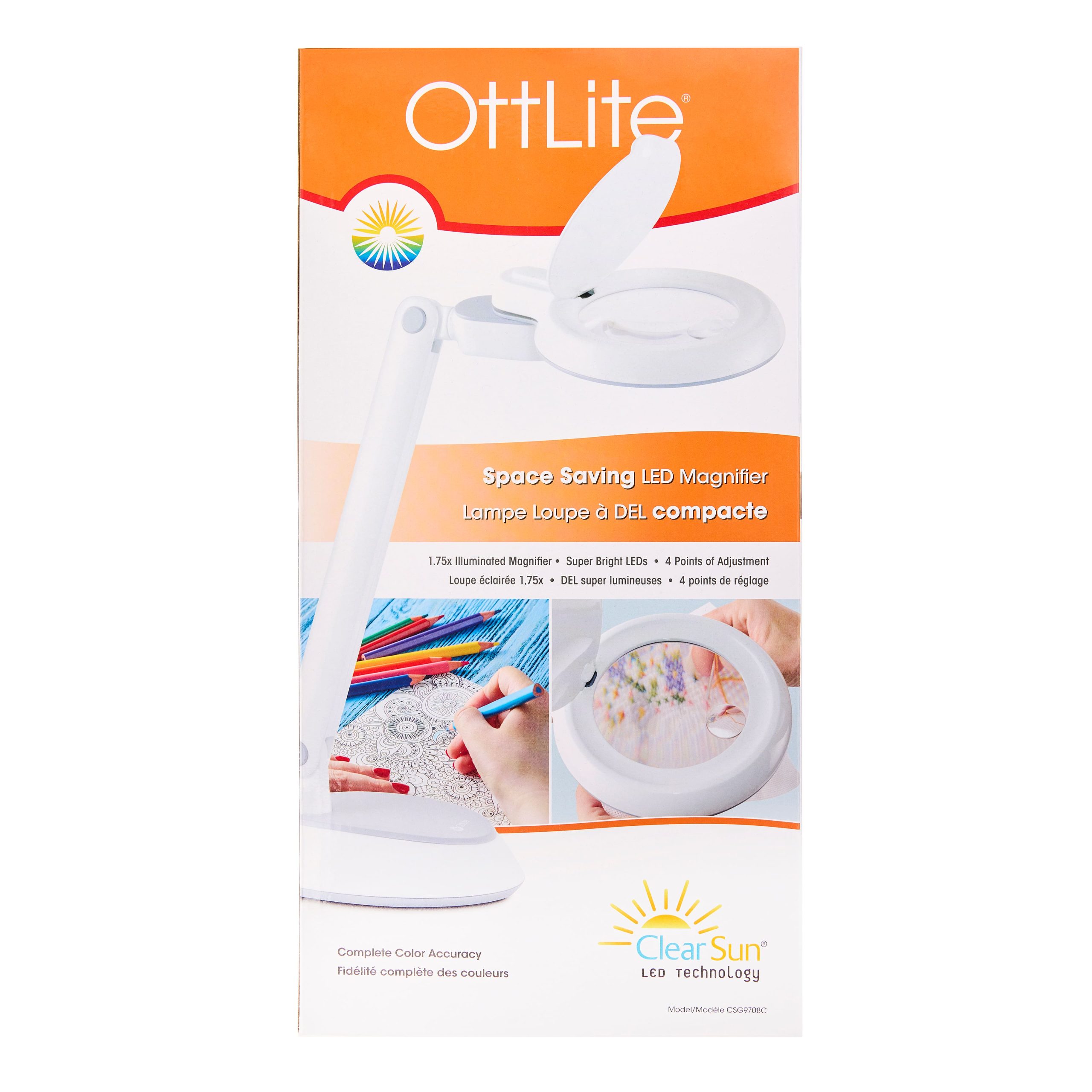 Ottlite Space-Saving LED Magnifier Desk Lamp - Image 3