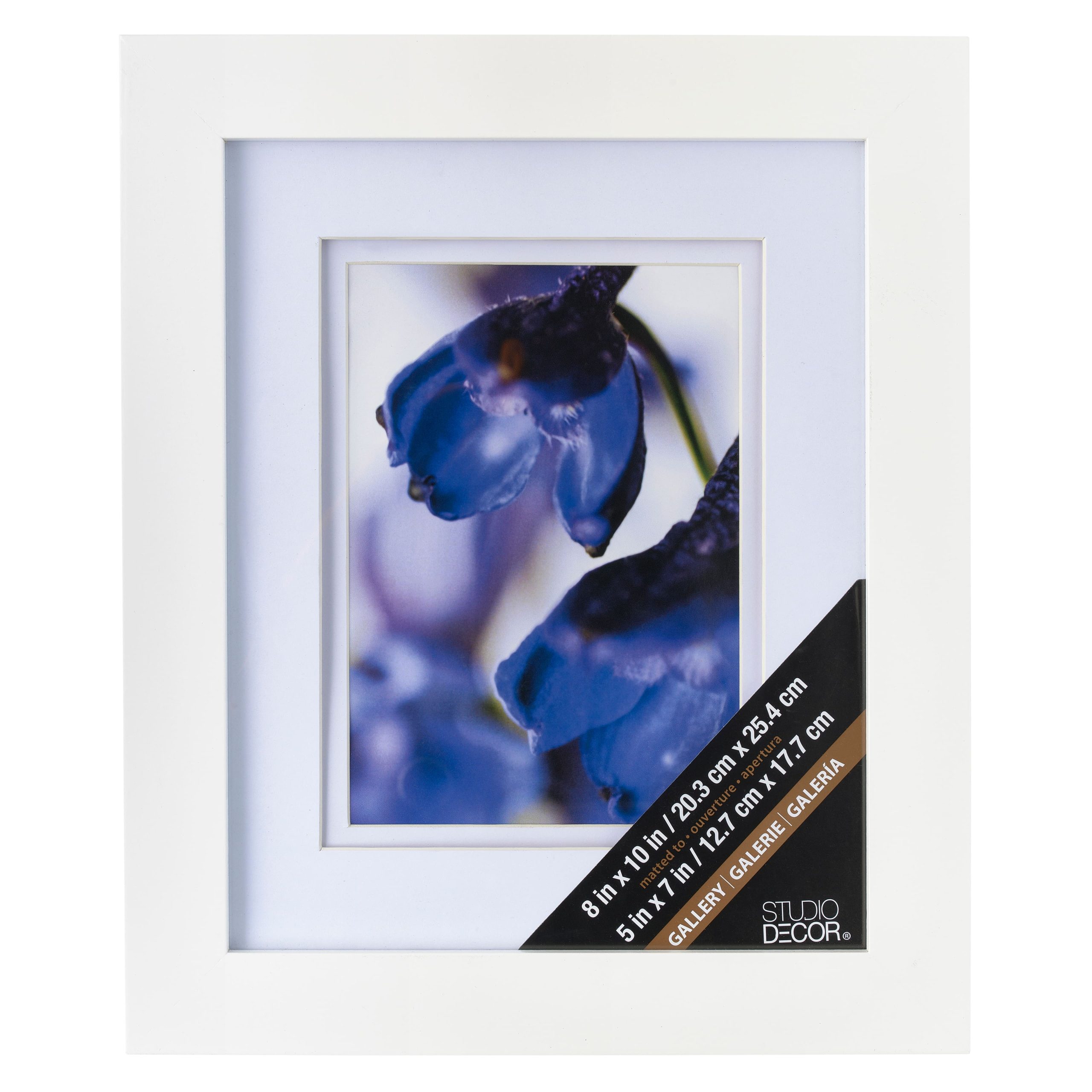 Gallery White Frame with Double Mat by Studio Décor®