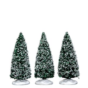Lemax® Small Snowy Juniper Trees Set, 3ct.