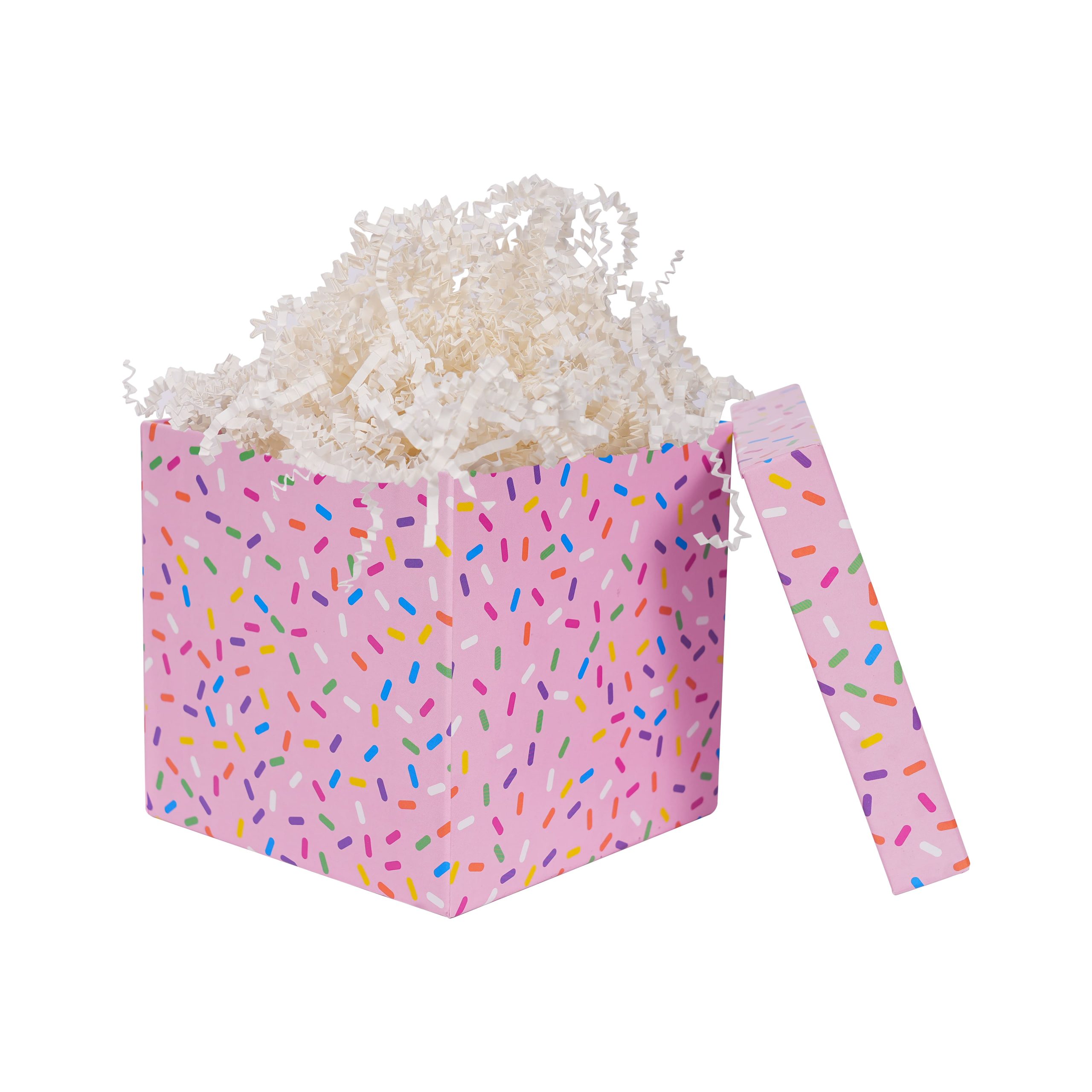 6" Pink Sprinkles Cube Gift Box by Celebrate It™ - Image 2