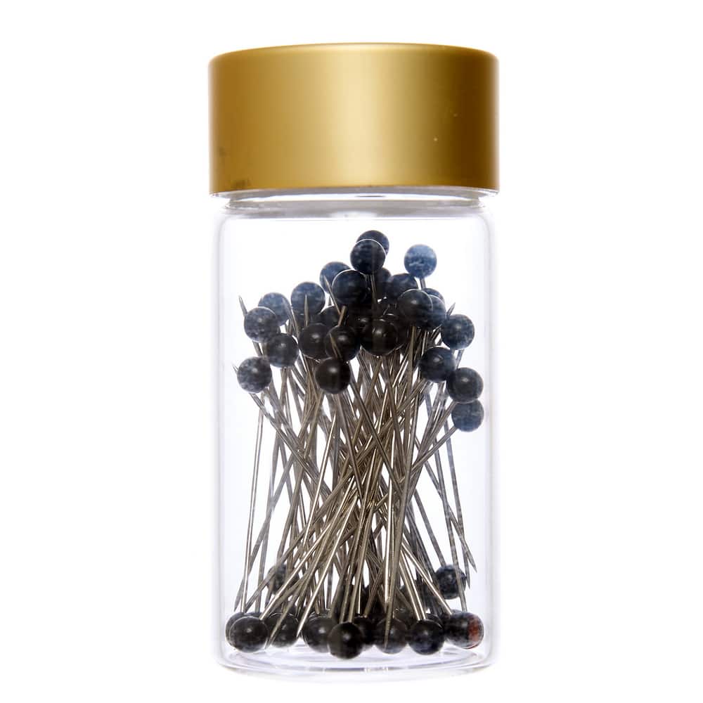 Gold Notion Black Plastic Head Pins, 60ct. by Loops & Threads®