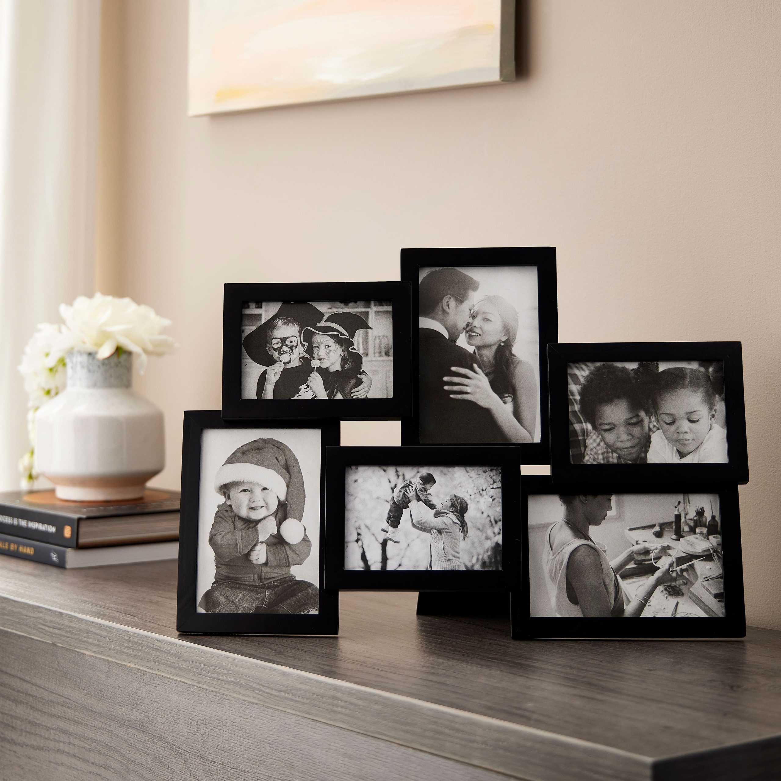 Expressions™ 6 Opening Black Collage Frame by Studio Décor® - Image 3