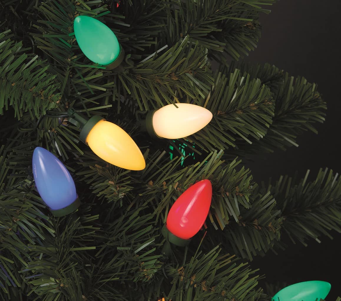 4ft. Pre-Lit Lakewood Spruce Artificial Christmas Tree, C7 Multicolor LED Lights by Ashland® - Image 2
