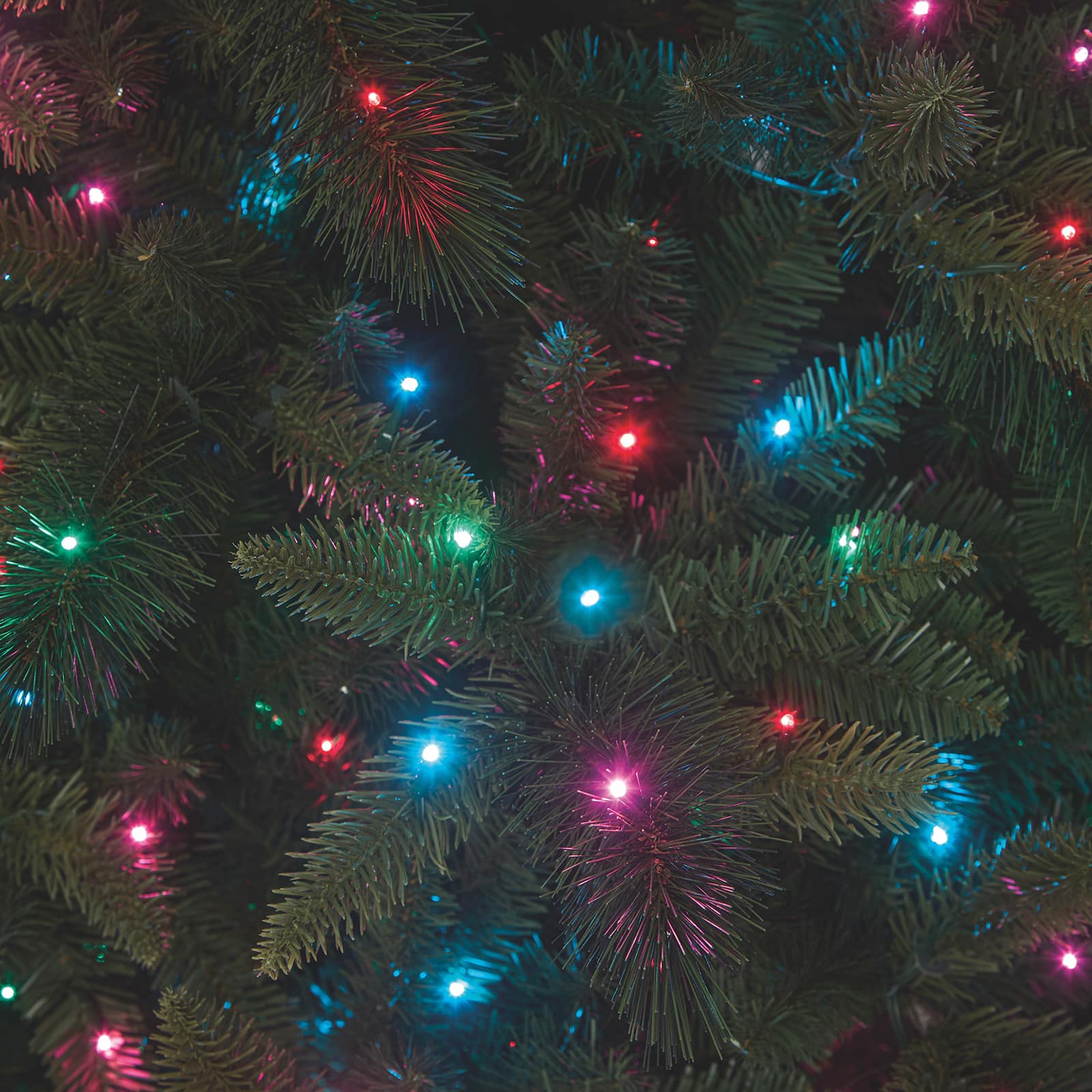 9ft. Pre-Lit Glendale Spruce Artificial Christmas Tree, Quick Set® LumaDazzle® Color Changing Twinkle LED Lights by Ashland® - Image 2
