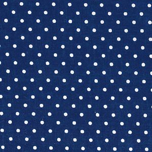 Fabric Traditions Navy Polka Dot Cotton Fabric