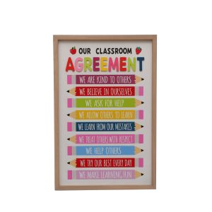 Class Rules! 13" x 19.75" Classroom Agreement Wall Décor by B2C™