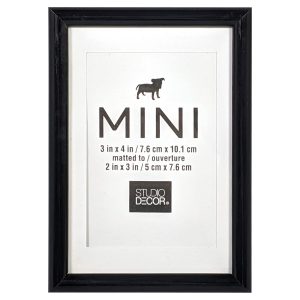Black Mini Frame with Mat by Studio Décor®