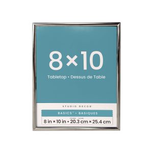 Basics™ 8" x 10" Silver Rounded Metal Frame by Studio Décor®