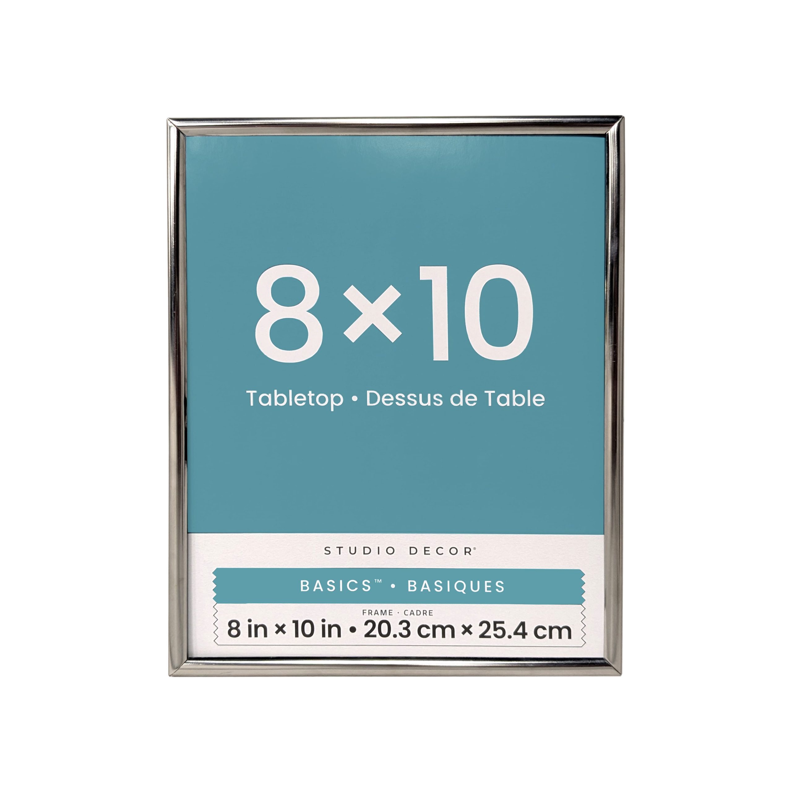 Basics™ 8" x 10" Silver Rounded Metal Frame by Studio Décor®